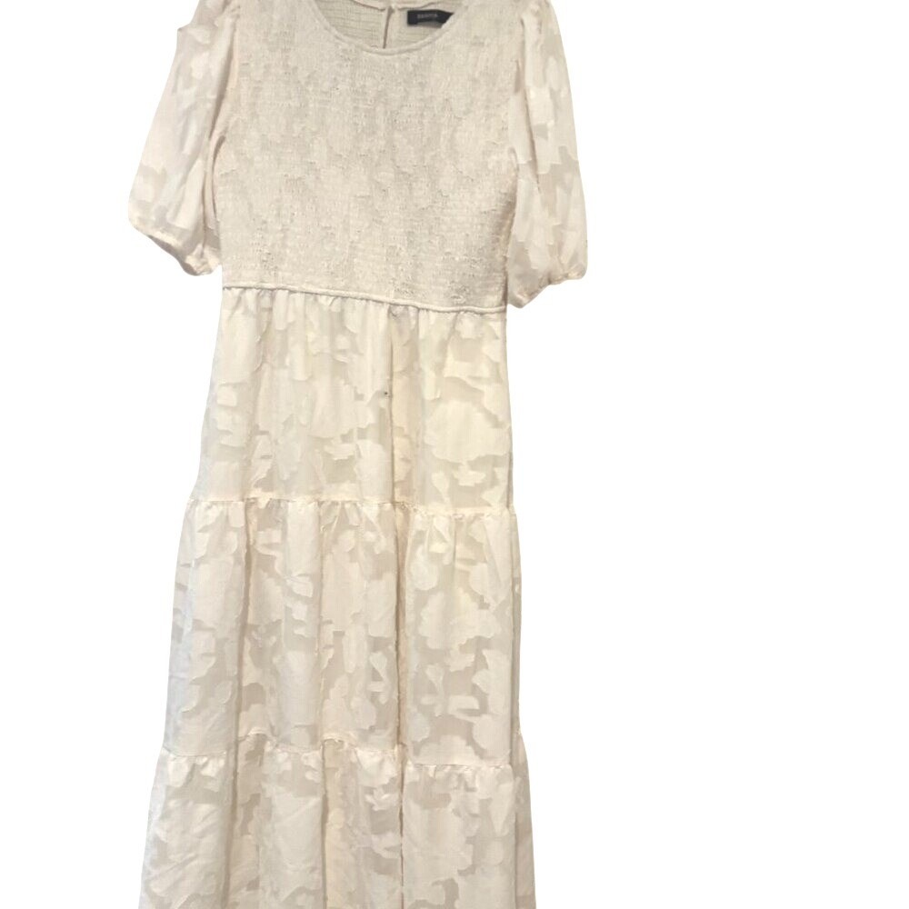 Womens Zessica‎ sz L cream lace dress #238